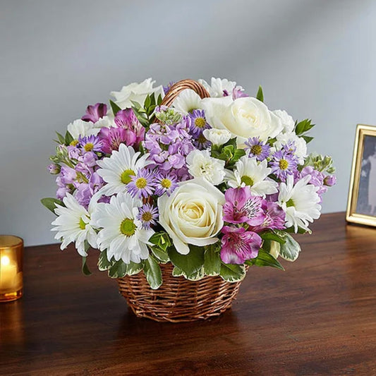 Lavender Blooms Basket