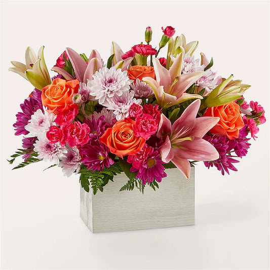Blush Harbor Box Bouquet - Flower Art USA