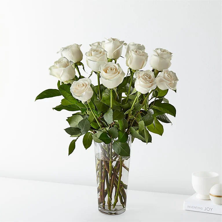 Classic White Rose Bouquet