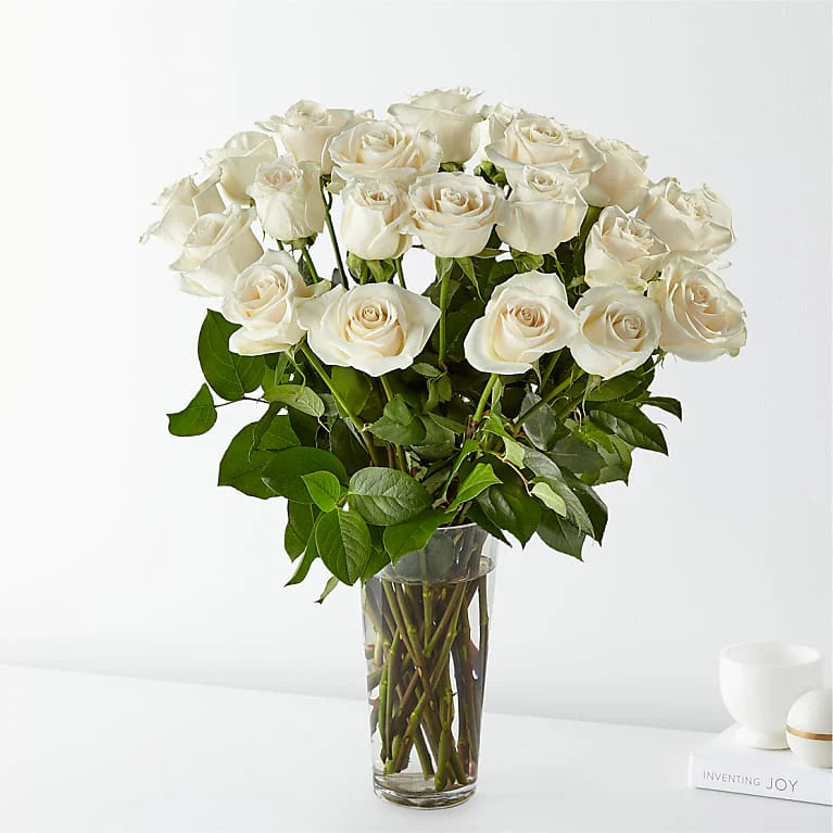 Classic White Rose Bouquet