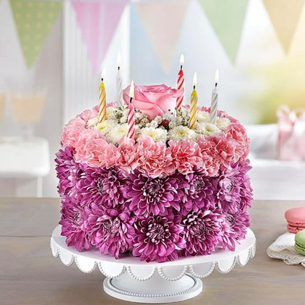 Pastel Petal Cake