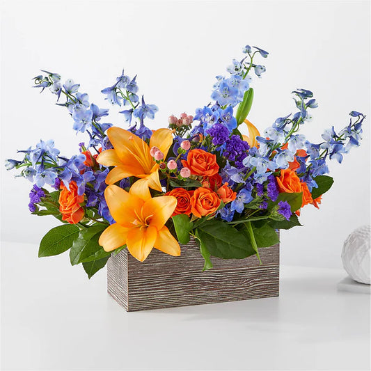 Citrus Bloom Box Bouquet - Flower Art USA