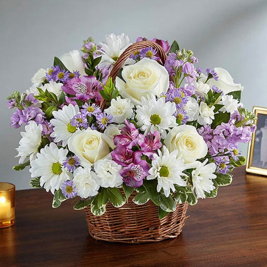 Lavender Blooms Basket
