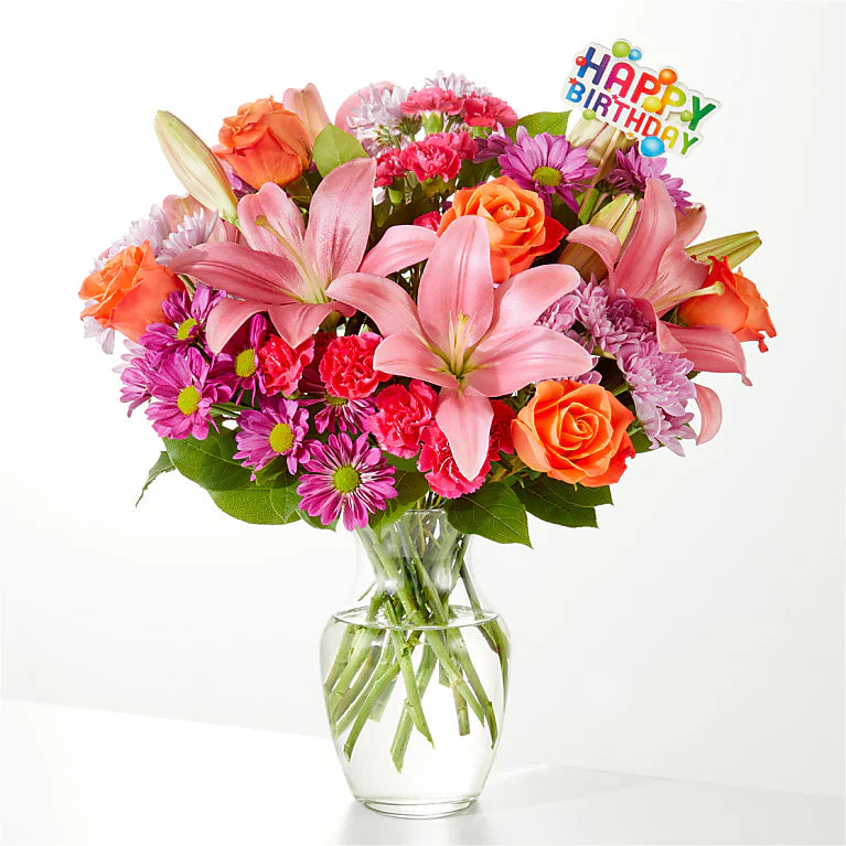 Radiant Wishes Birthday Bouquet